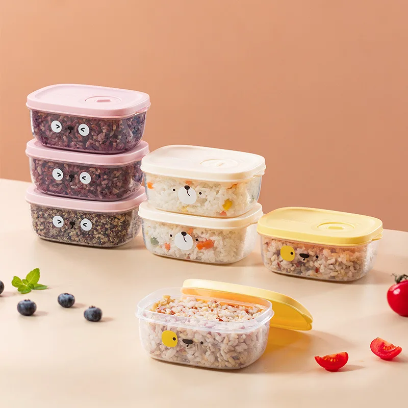 HYRI Popular Vegetable Preparation Box Refrigerator Draining Loss Meal Quantitative Heating Forze Crisper