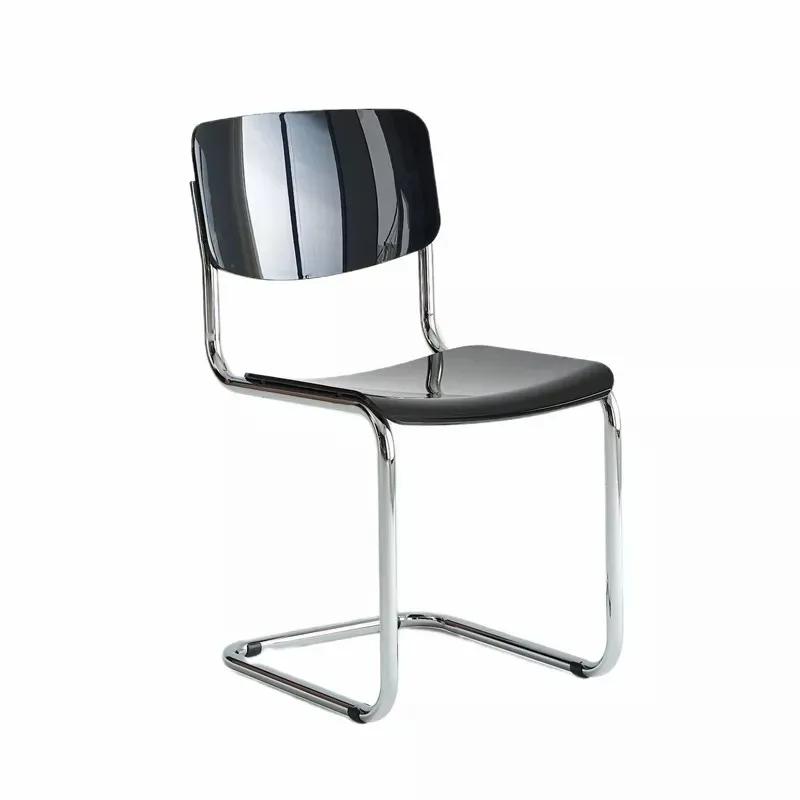 Modern Luxury High Quality Durable Plastic Dining Chair With Metal Leg Multicolor Restaurant Cafe Shop Dining room