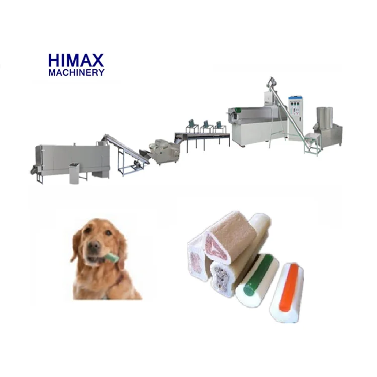 High Quality PET Food Machine Dog Pet Chew Machine Pet Treats Dog Chew Bone Extruder Machine