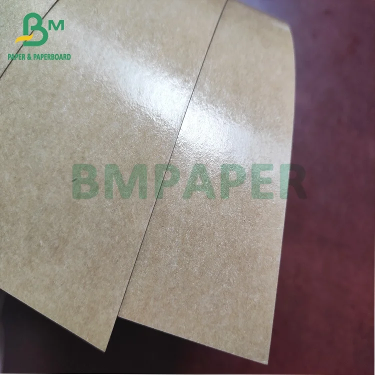 PE Coated Take out Food Container Kraft Paper Board Virgin Brown Kraft 300gsm