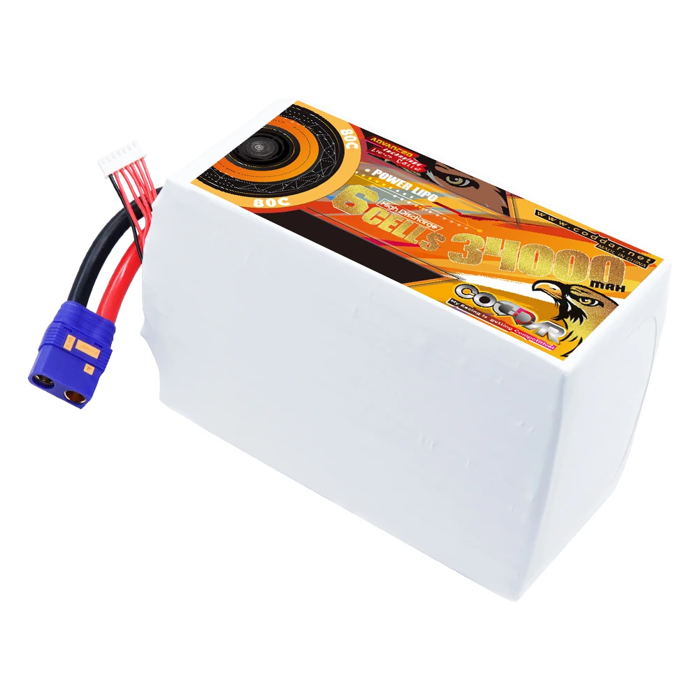 CODDAR 6S2P 34000 мАч 22 2 В 80C 160C QS8 разъем RC LiPo батарея крупномасштабный гоночный Дрон FPV Вертолет сельскохозяйственный Квадрокоптер