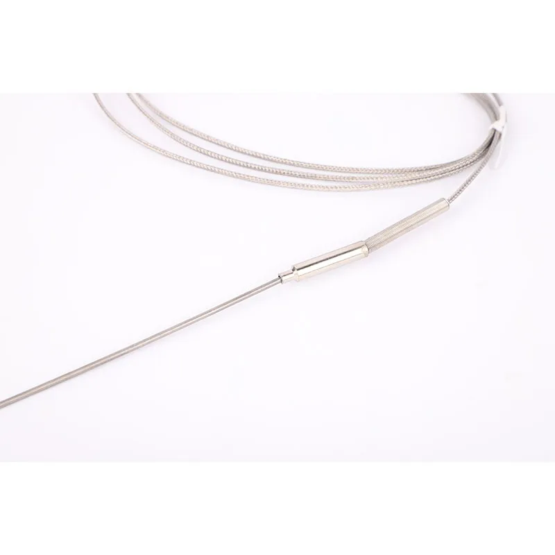 k Type thermocouple high temperature probe type 0.1mm High temperature temperature measurement wrnk-191 Flexible probe armored t
