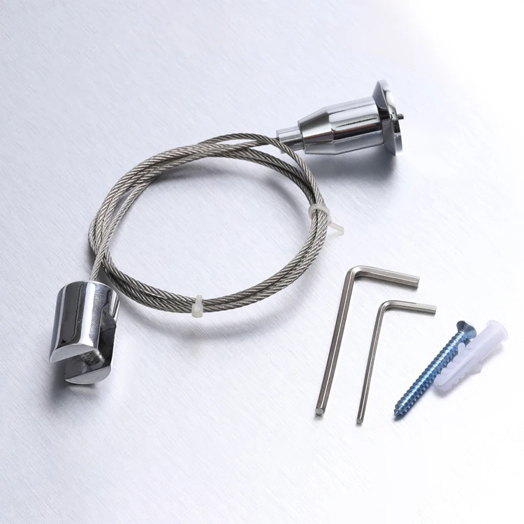 best selling Signage hardware stainless steel picture painting display art cable hanging system