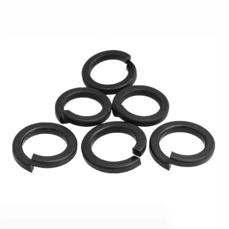 Lock Washers Steel Thickened Opening Flat Washer High Quality Customized Stainless Steeltion Spring with Square Ends Black GB