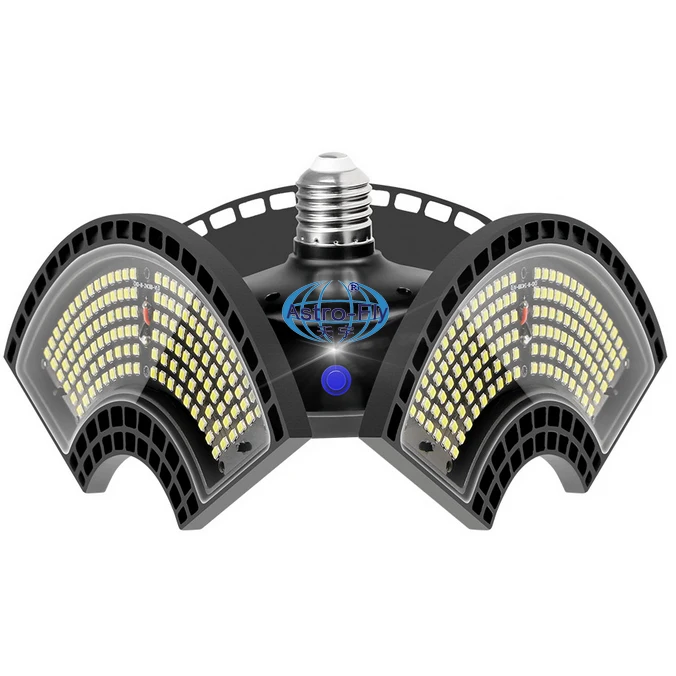 
60W 80W 100W 120W Light Induction LED Garage Light Waterproof IP65 80Ra AC90-277V Adjustable Carport Light 