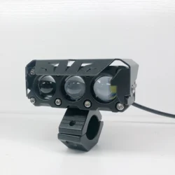 IP67 Motorcycle Dual Color Driving Light 40W LED Headlight Driving Moto Spotlight Auxiliary Light