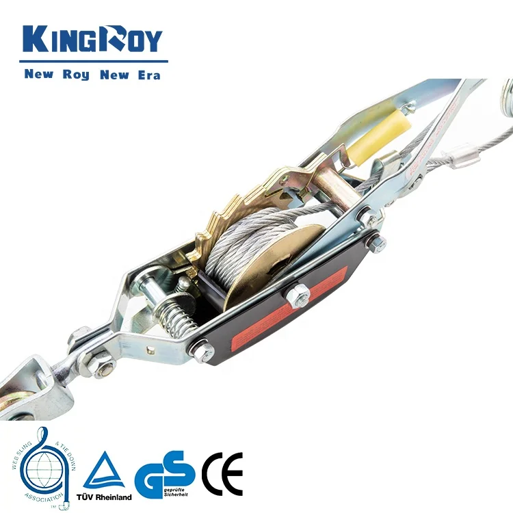 KingRoy 2 ton hand puller ratchet cable puller hand wire rope puller