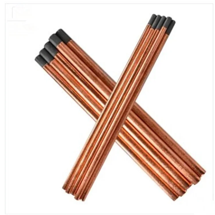 Manufacturers 4 5 6 7 8 10 12mm copper-plated carbon rod flat round gouging carbon rod