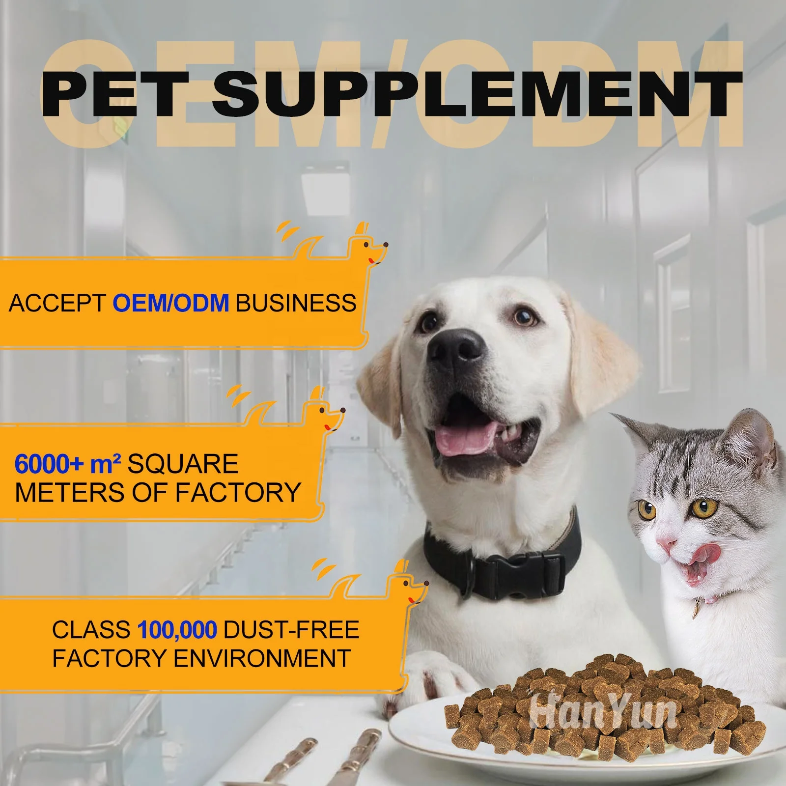Factory Price Dog Food High Protein Muscle Gain Supplement for Pet Vitamins for Muscle Gain and Growth Multivitamin Supplements