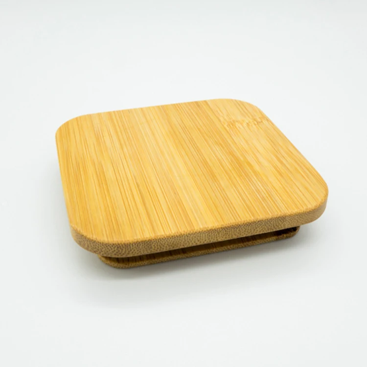 Wholesale Wide Mouth Square Bamboo Wooden Lid For 500 ml Glass Jar Borosilicate Water Bottle Storage Container