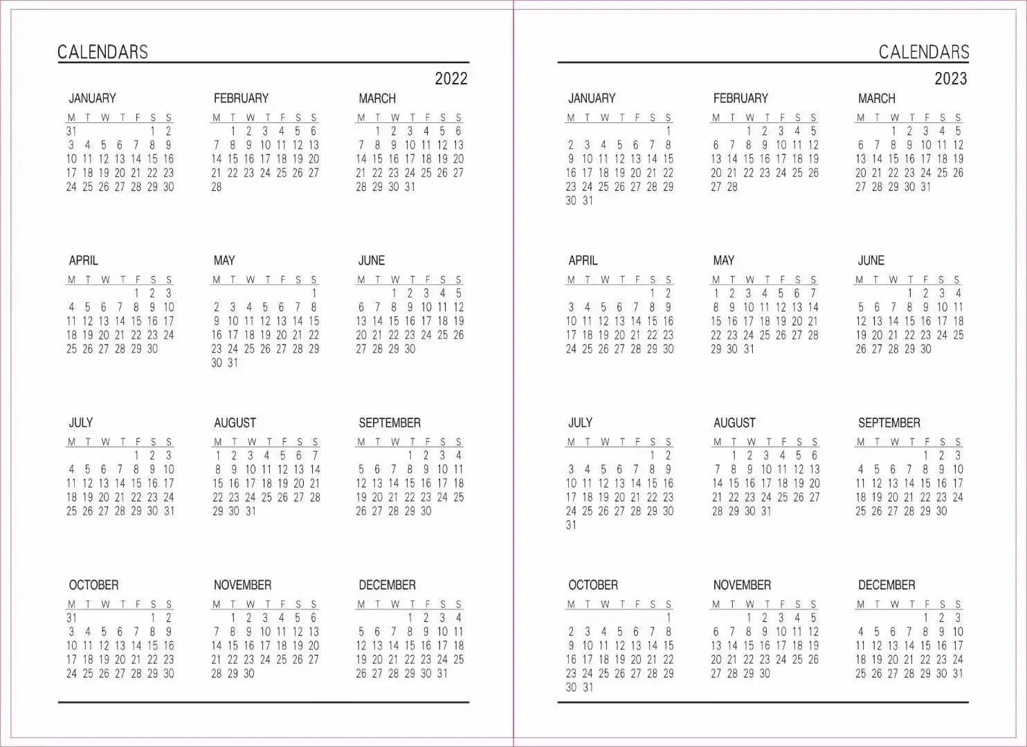 Free Sample Custom Logo 2022 PU Hardcover B5 Life Journal Notebook Diary Planner