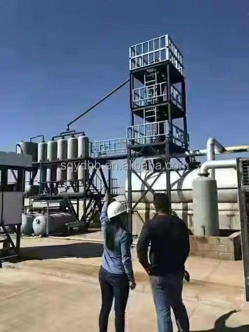 YUEDA Waste Engine Used Motor Oil Recycling Machines To Diesel Plant