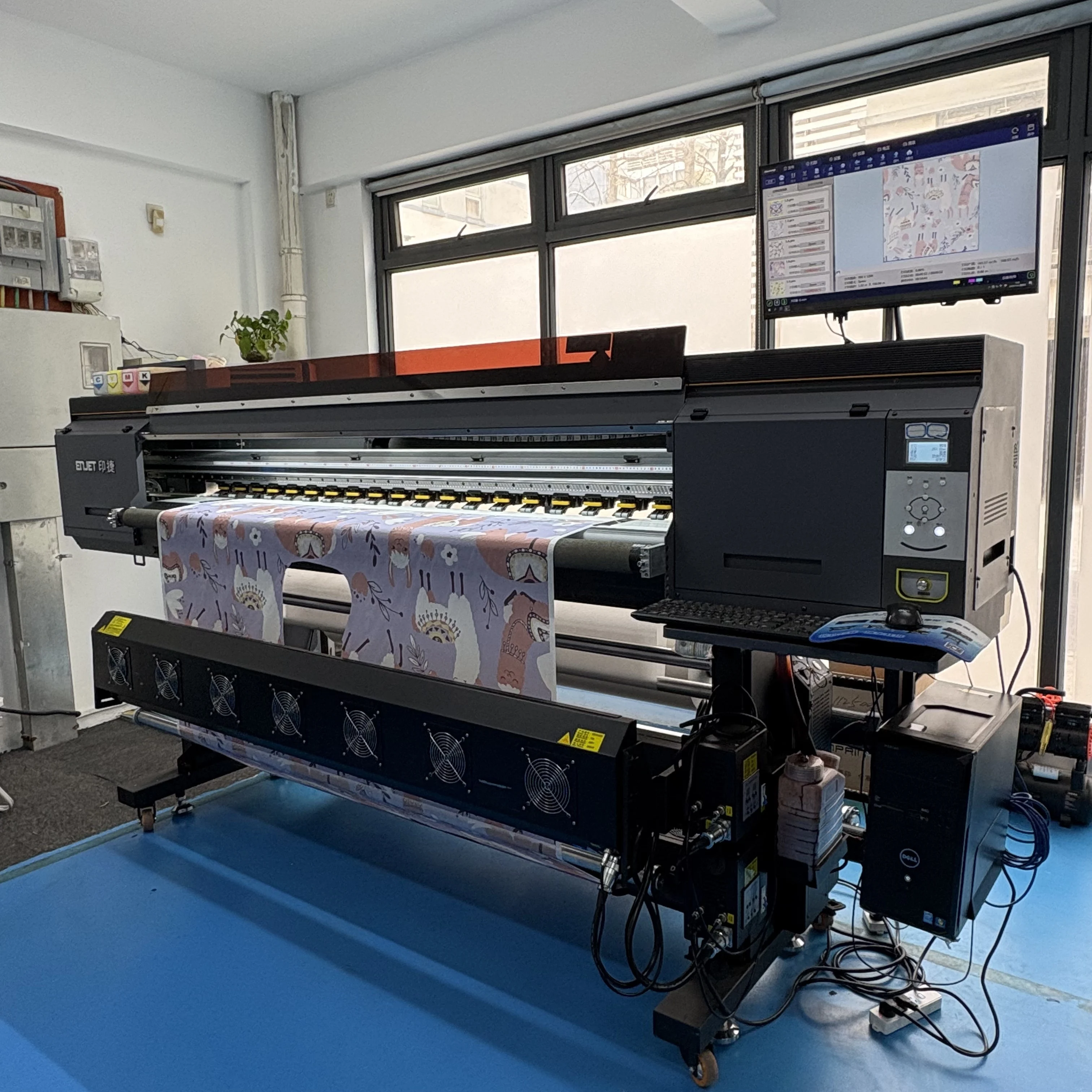 ENJET Factory i3200 1.9m Large Format Sublimation Printer for T Shirt Eco Solvent Printer Inkjet Vinyl SAV