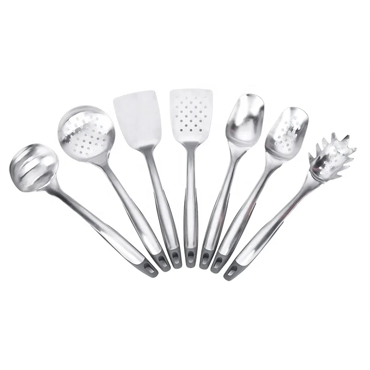 430 набор кухонной посуды из нержавеющей стали 7- 2020 новый дизайн набор кухонной посуды с ручкой TPR