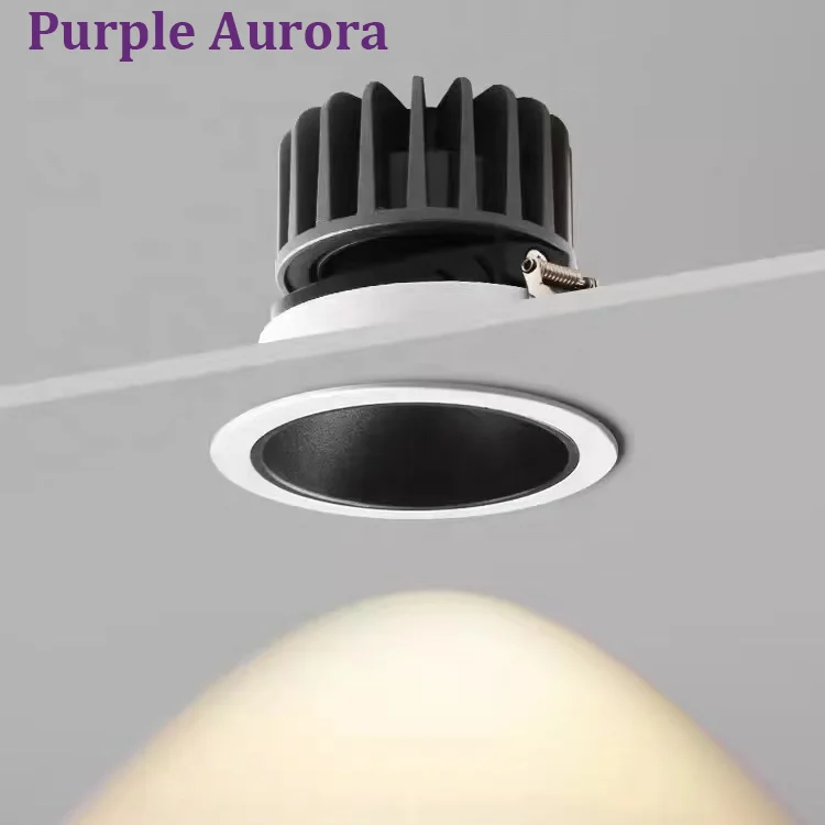 LDSUN Home Hotel Mini Wall Washer Adjustable Cob Spotlight Trimless Track Light Led Downlights
