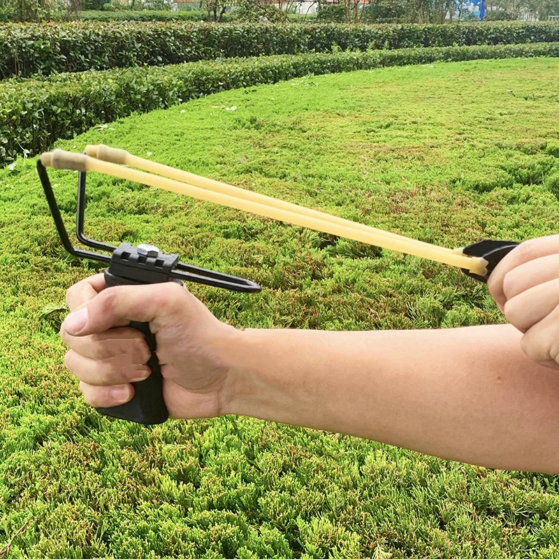 Outdoor Hunting Slingshot 6090 Rubber Band Steel Ball Slingshot for Hunting Shooting