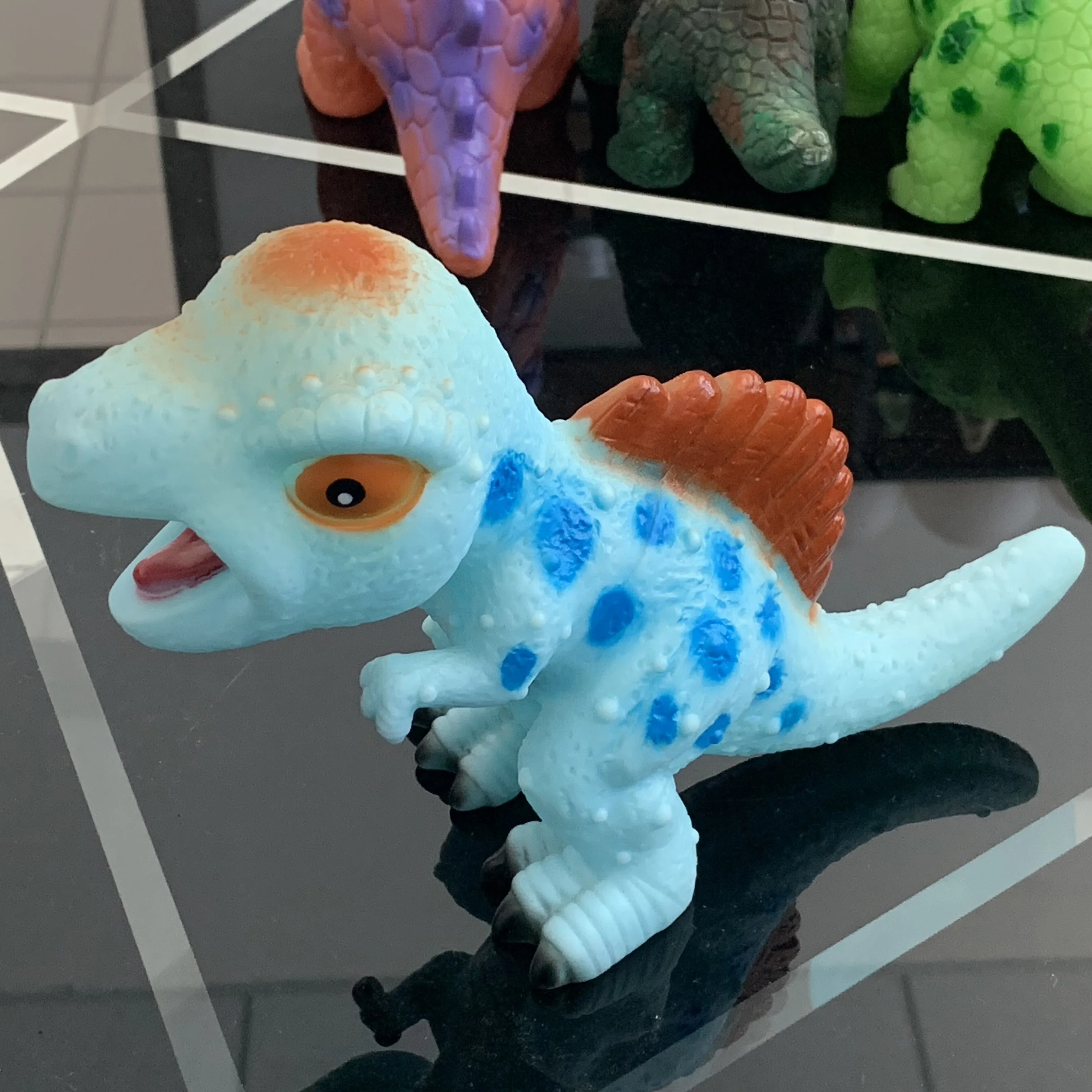 Хит продаж, мягкая виниловая игрушка-динозавр SJ221022 со звуком, детская игрушка-сжималка, стильная игрушка для снятия стресса и декомпрессии