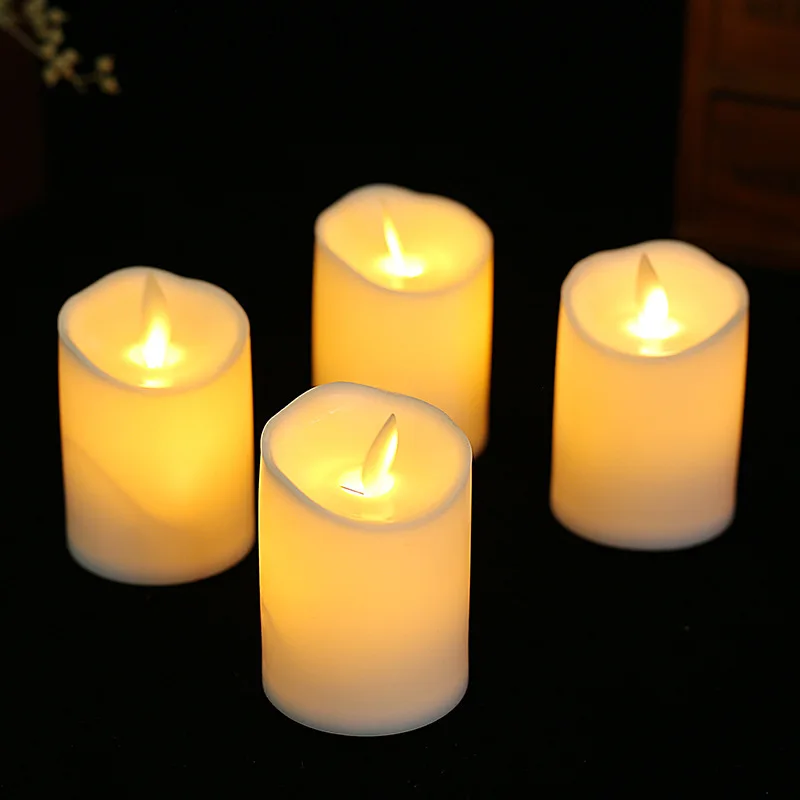 Valentines LED Candles, Realistic and Bright Flickering Bulb Battery Operated Flameless LED Tea Light, Wedding Candle Lights