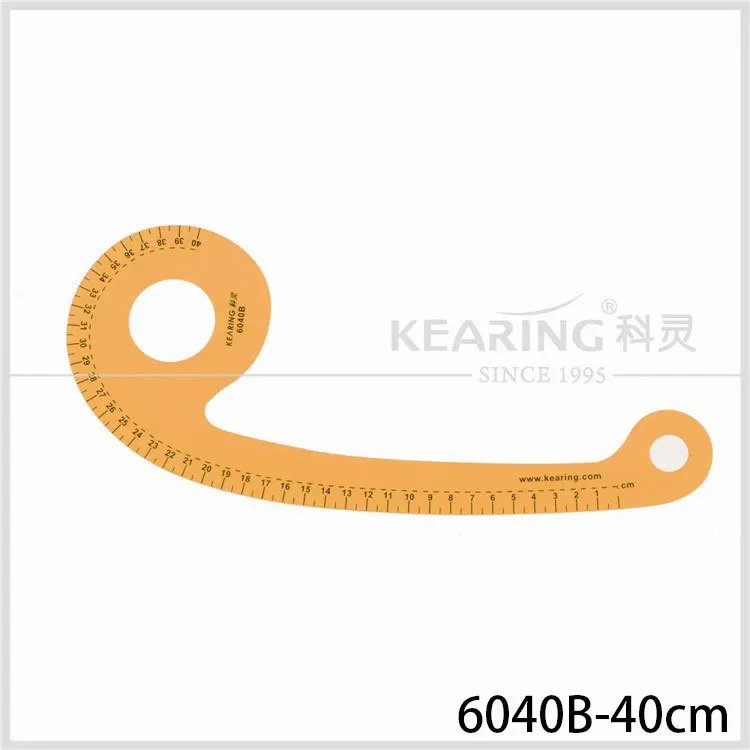 Metric Curve Ruler Yellow Printing Surface Armhole Peach Ruler Drawing Measuring Plate Making Ruler Tool