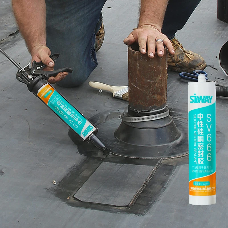 High Performance 100% Waterproof Roof Gutter Metal Silicone Sealant