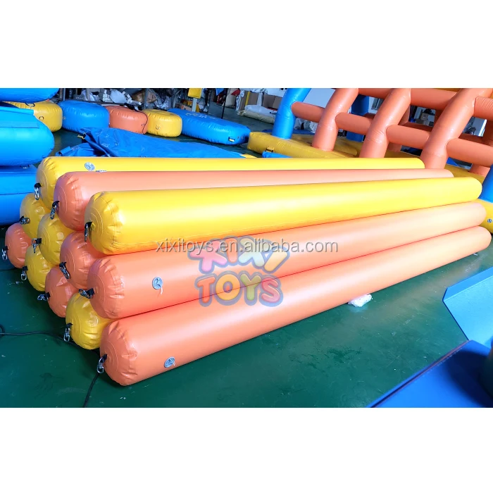 Swim event inflatable marker tubes buoy inflatable floating safety sausage pipe for water park