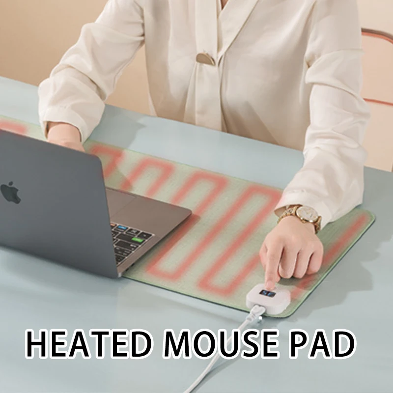 Usb Office desktop Heating and Safe heating desk mat Waterproof two-speed thermostatic mouse pad