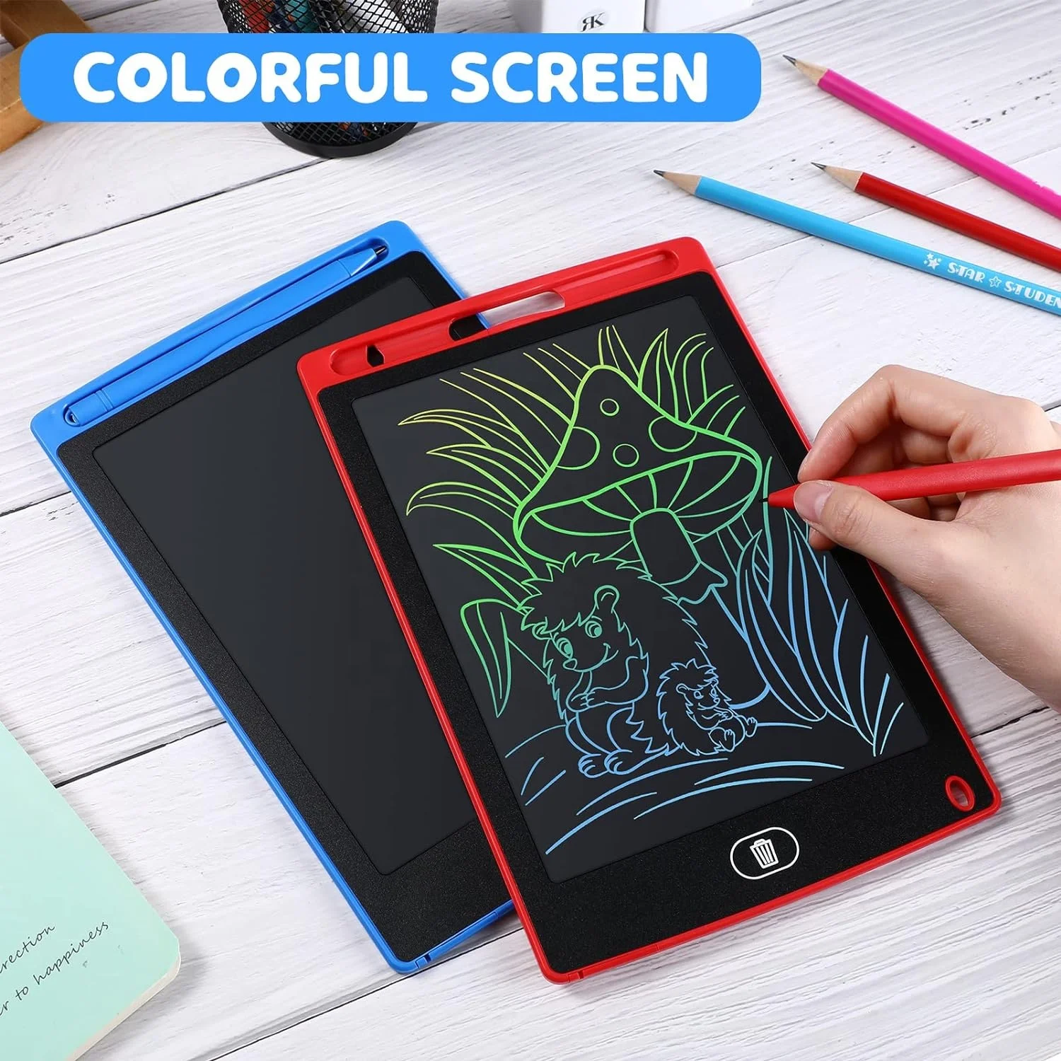 85 8.5 10 12 Inch Lcd writing tablet Erasable lock function Electronic Notepad Drawing Board Digital Writing Pad kids with cpc