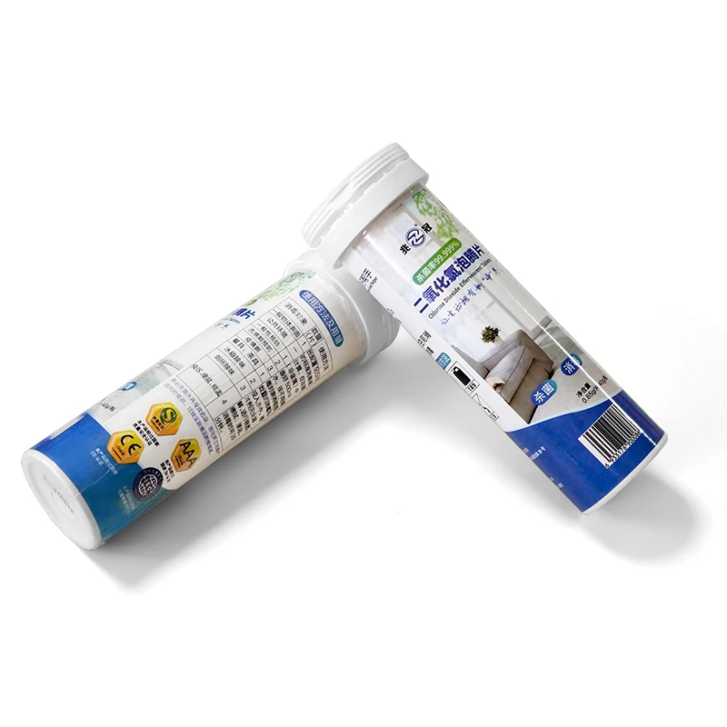 Domestos clean chlorine dioxide effervescent tablets portable household chemicals