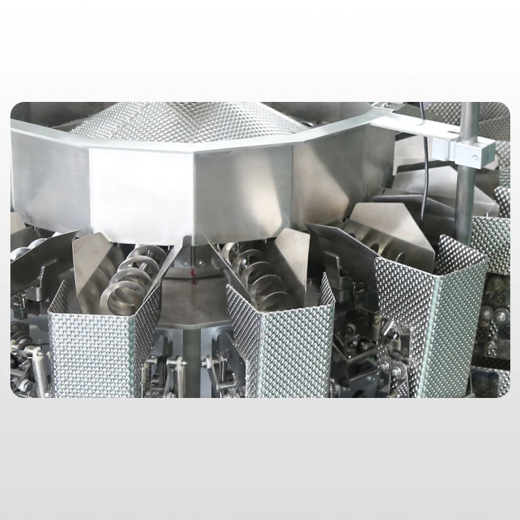 High Quality 16 Head Chicken liver Chicken Leg Screw Feeding Packaging Machine Multihead Weigher For Pork
