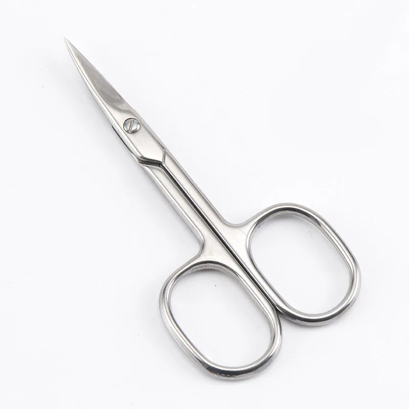 
High Quality Professional Stainless Steel Beard Cutting Scissors Kid Professional Mini Beauty Eyelash Scissor 
