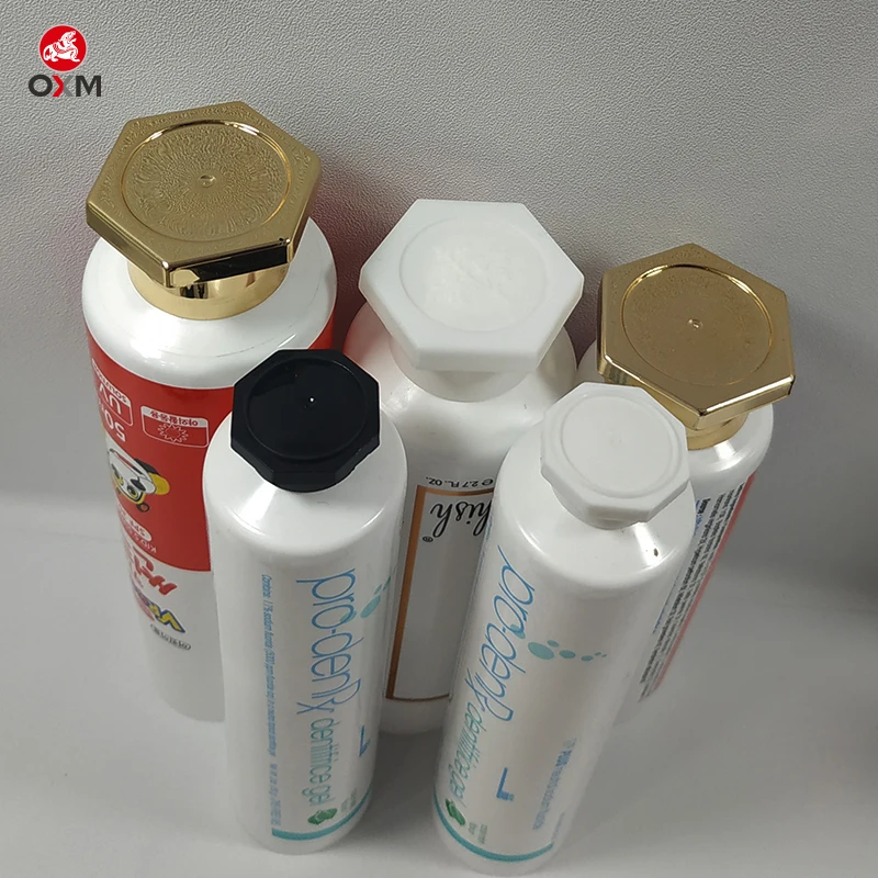 Customized Hand Cream Lotion Squeeze Tube Plastic Soft Container White green PE Cosmetic Tube Packaging