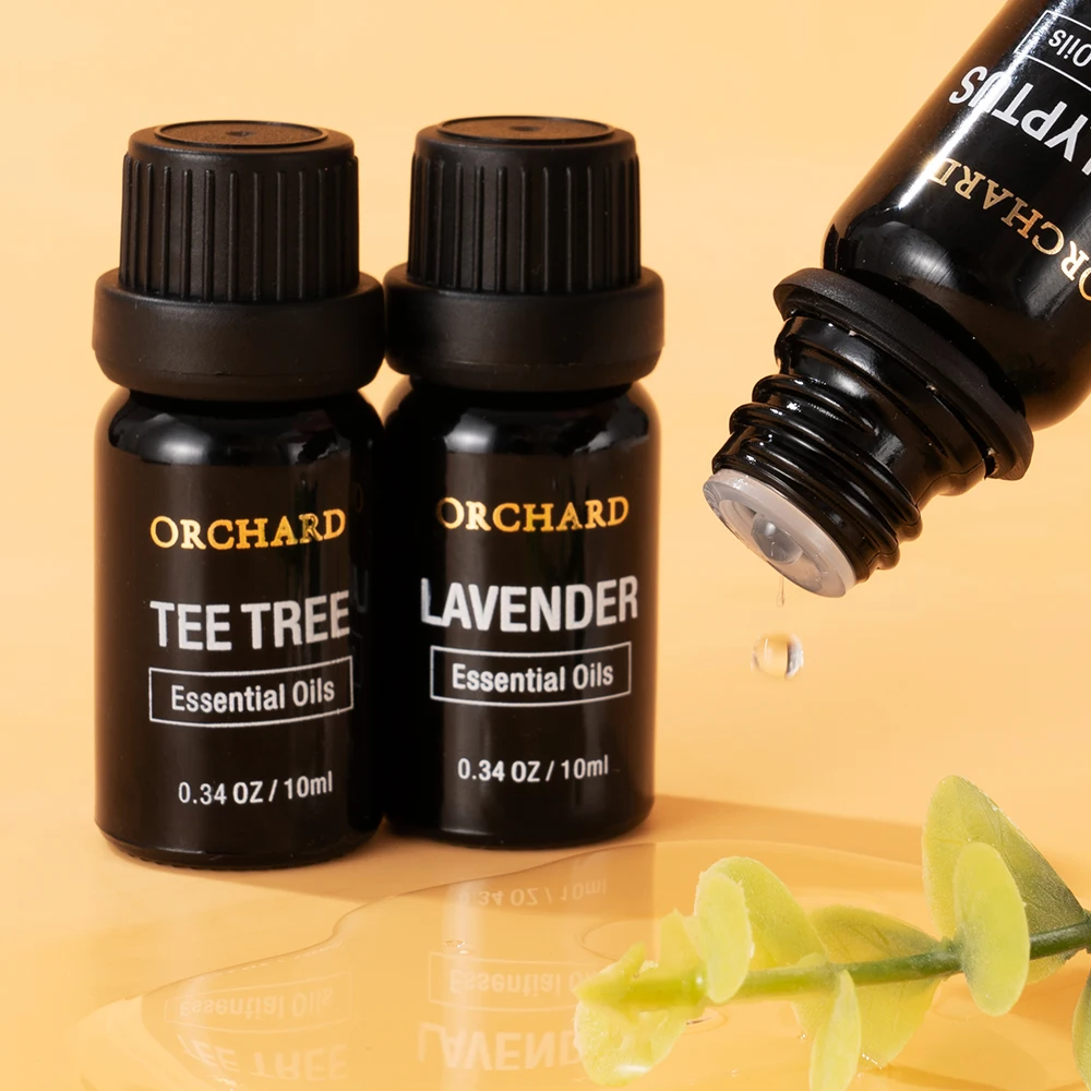 Wholesale Private Label OEM Body Massage Oils Aromatherapy Diffuser Tea Tree/Eucalyptus/Lavender Essential Oil Gift Set