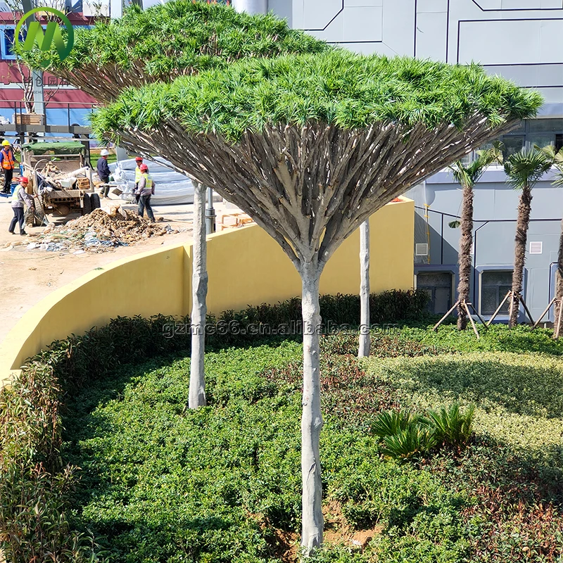 Wholesale removable dracaena artificial plant easy to install landscape artificial large dracaena tree outdoor decoration