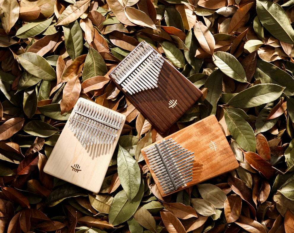 Sapele Cup Shape Plate Kalimba 17 Key Thumb Piano
