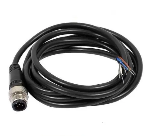 Индивидуальный M5 M8 M12 IP67 Водонепроницаемый Штекерный круглый разъем 3 4 5 6 8 12 pin с индивидуальным кабелем