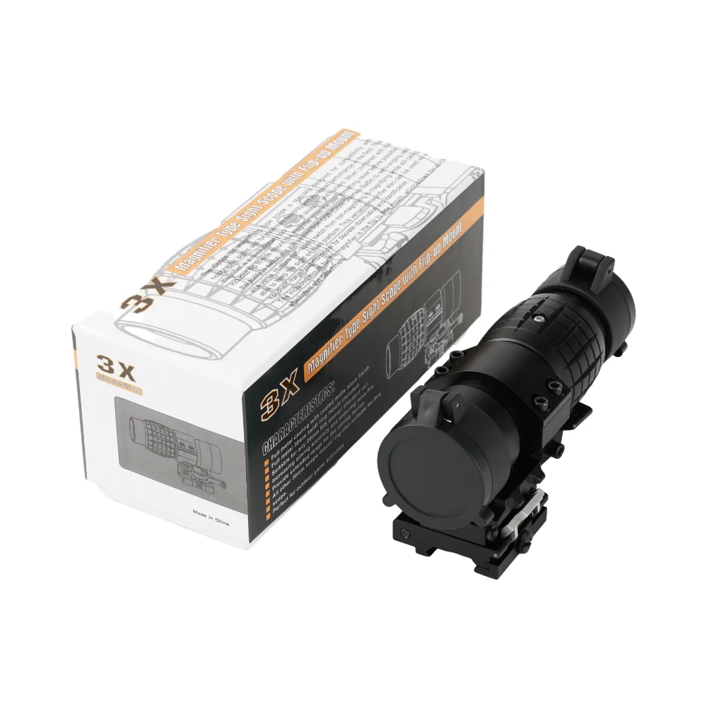 Hunting Optical 3X Magnifier Sight Scopes Optical Quick Detach Mount Flip to Side Function Optics for Holographic Reflex Red Dot