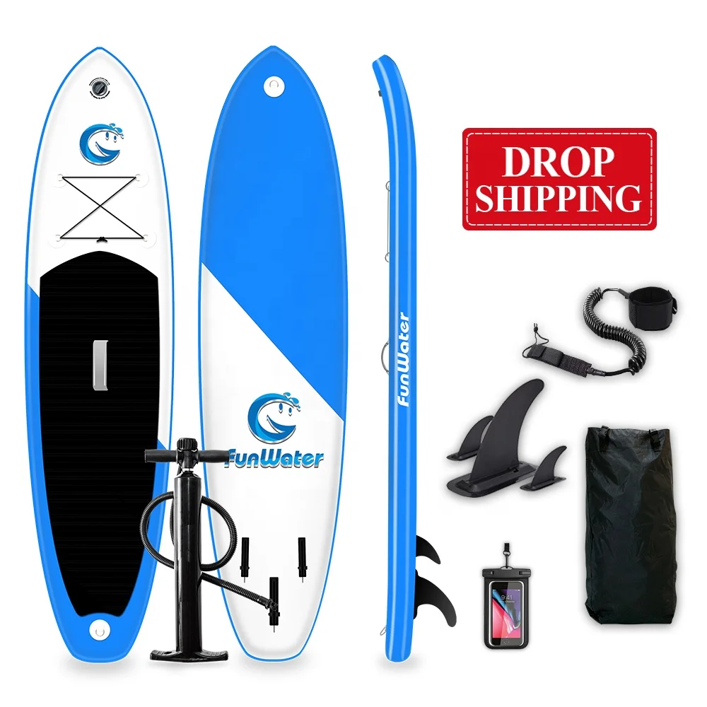  Дропшиппинг FUNWATER Доставка в течение 7 дней надувная рыбалка sup paddleboard подставка весло доска для серфинга