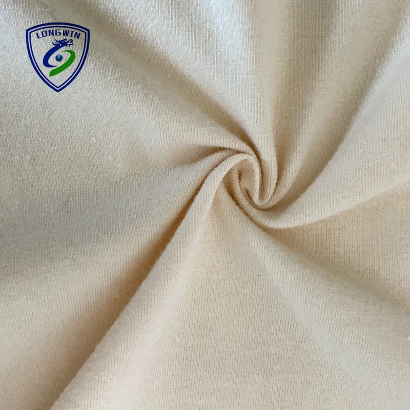 High quality manufacturers knitted 4 way stretch spandex fabric cotton jersey fabric