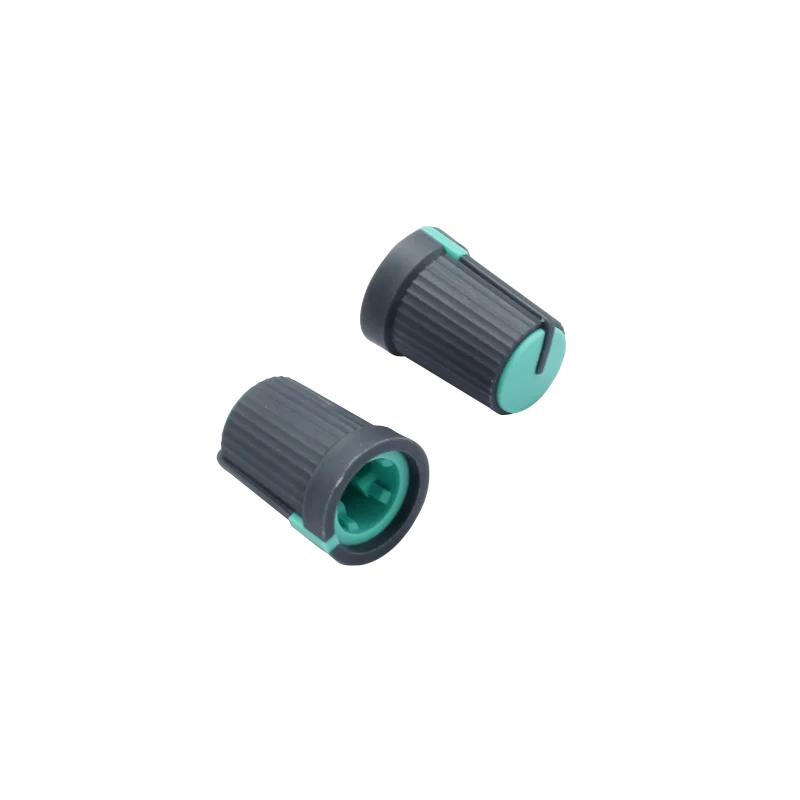 Plastic double colored Potentiometer Rotary Switch Audio Control Knobs 6mm