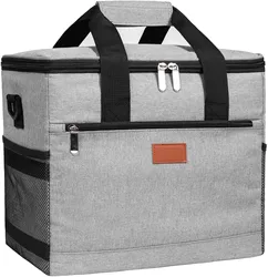 Custom Collapsible Thickened LeakProof Beach Travel Picnic Insulated Tote Bag Cooler