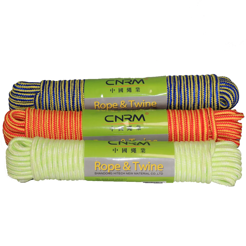 5 mm White Diamond Braid Polyester Rope Nylon rope Poly rope