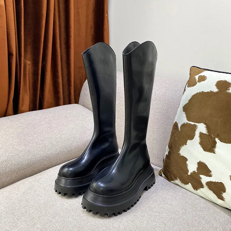 2020 New Arrival Fashion Pu Leather Man-made Heeled Classic Boots for Women