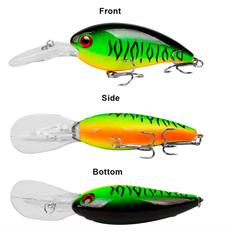 100mm 14g Artifical hard crank baits wobblers topwater floating fishing lures crankbaits for bass fishing and pike fishing