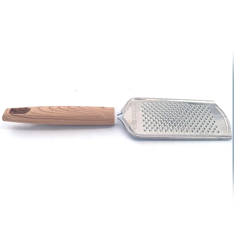 Kitchen gadgets wood handle stainless steel cheese grater vegetable fruit tool
