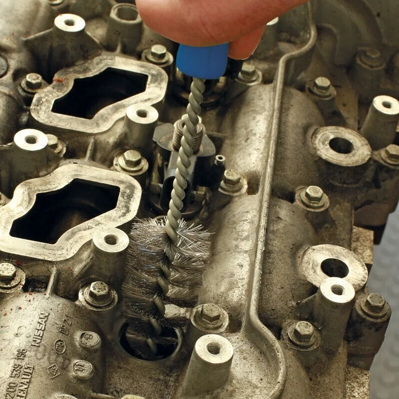 3PCS Stainless Steel Diesel Injector Bore Sleeve Cleaning Cup Removal Installation Kit with Soft Grip