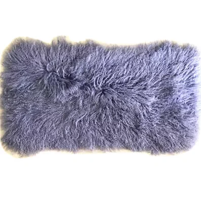 Low Moq eco Wholesale mongolian lambskin fur blankets natural curly wool length rugs and carpets tibetan sheepskin wool rugs