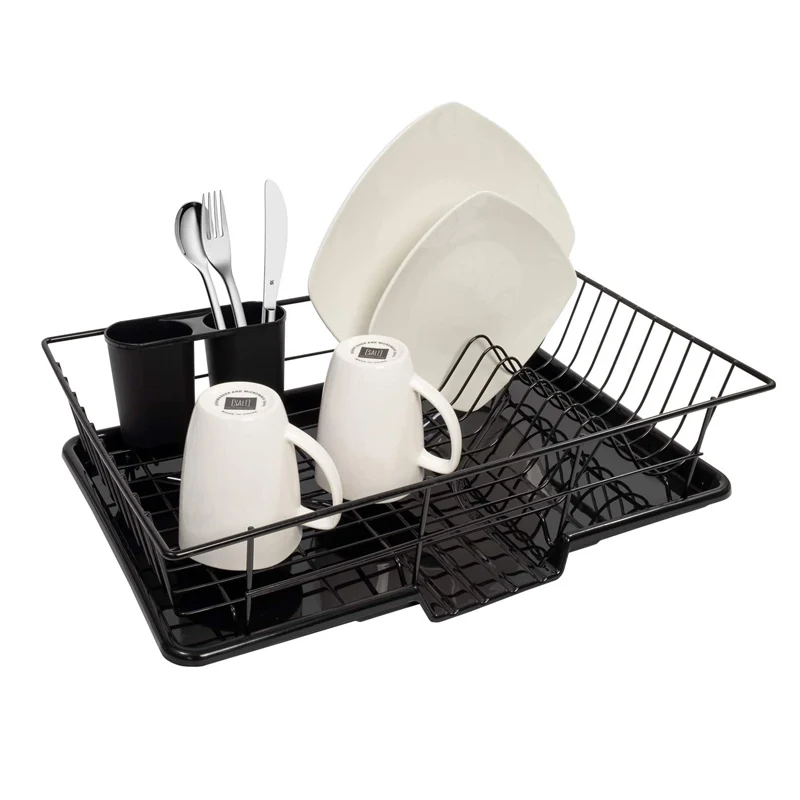 Домашняя коллекция, кухонная подставка для посуды, 3 предмета, сушилка для посуды, набор с сушилкой и держателем для посуды