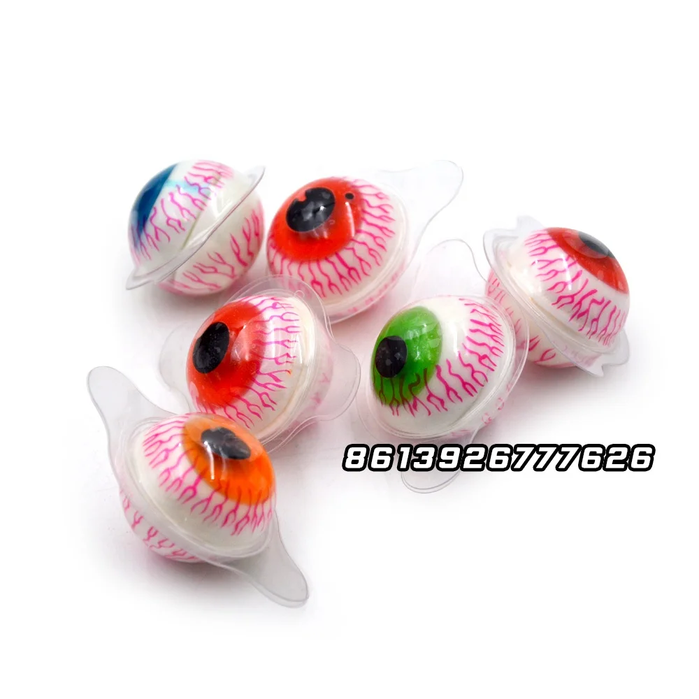 
sweet colorful funny halloween eye ball gummy candy 