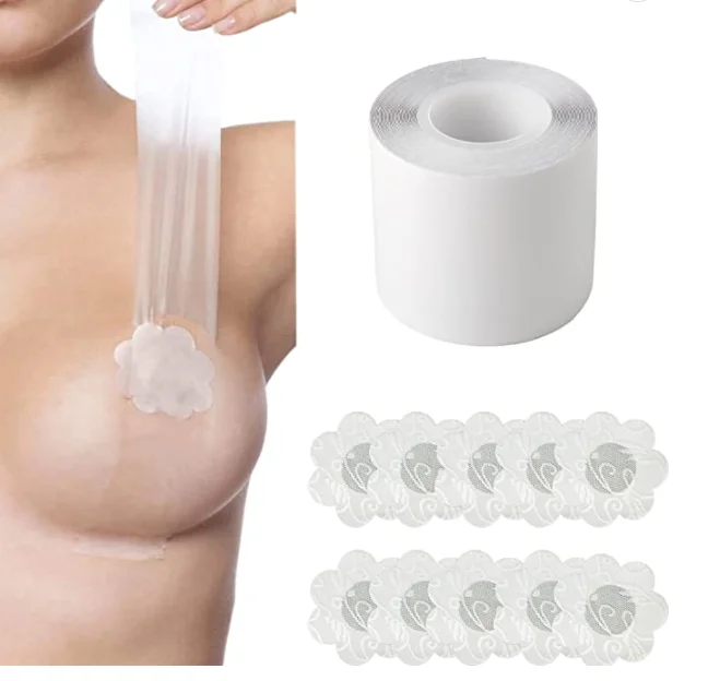 High Quality TPU Invisible 5CM Transparent Body Tape Adhesive Bra Boob Tape For Women Bra