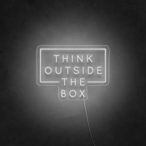 Think Outside The Box Neon Sign Drop Shipping Custom Neon Sign